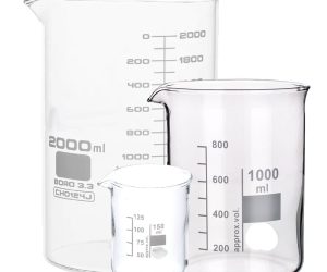 Beaker Glass Squat Spouted 25ml-5L